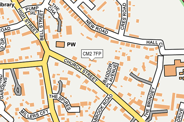 CM2 7FP map - OS OpenMap – Local (Ordnance Survey)