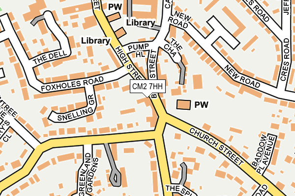 CM2 7HH map - OS OpenMap – Local (Ordnance Survey)