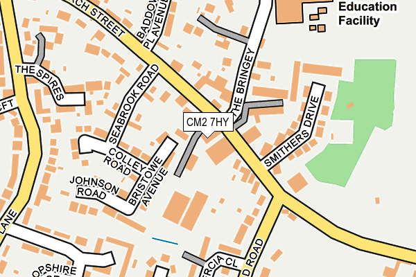 CM2 7HY map - OS OpenMap – Local (Ordnance Survey)