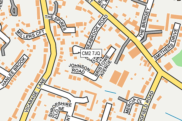 CM2 7JQ map - OS OpenMap – Local (Ordnance Survey)
