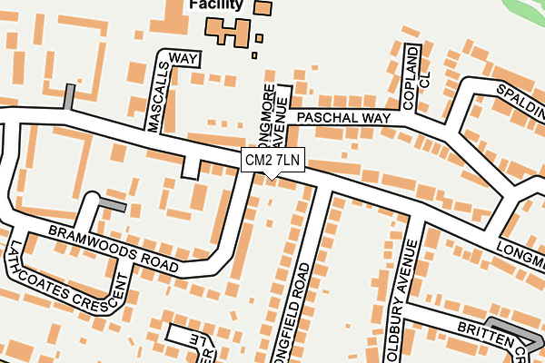 CM2 7LN map - OS OpenMap – Local (Ordnance Survey)