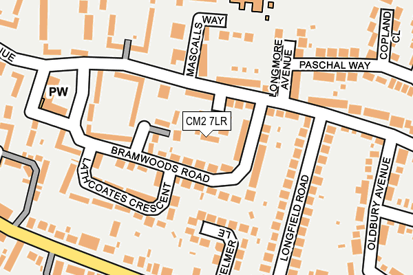 CM2 7LR map - OS OpenMap – Local (Ordnance Survey)