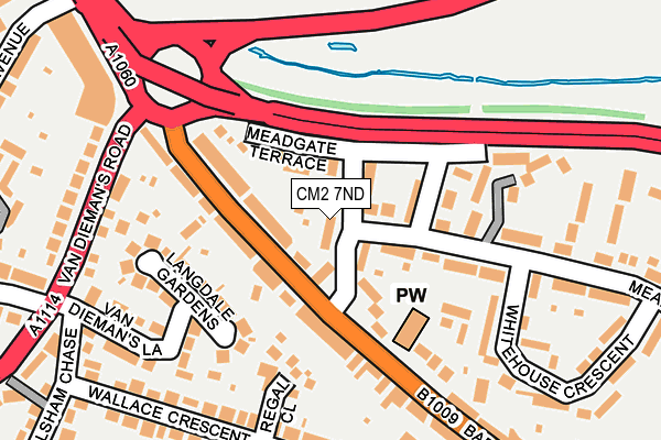 CM2 7ND map - OS OpenMap – Local (Ordnance Survey)