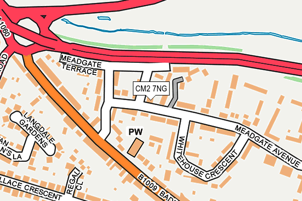 CM2 7NG map - OS OpenMap – Local (Ordnance Survey)