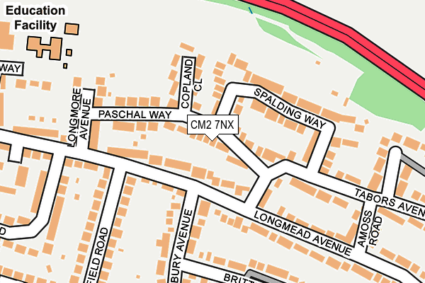 CM2 7NX map - OS OpenMap – Local (Ordnance Survey)