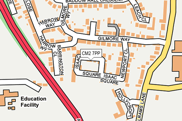 CM2 7PP map - OS OpenMap – Local (Ordnance Survey)