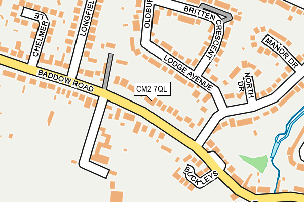 CM2 7QL map - OS OpenMap – Local (Ordnance Survey)