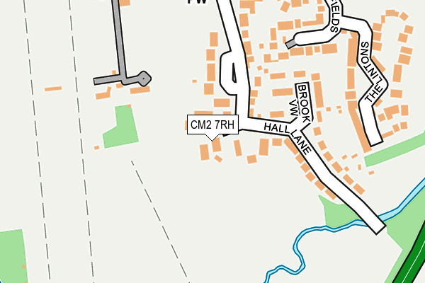 CM2 7RH map - OS OpenMap – Local (Ordnance Survey)