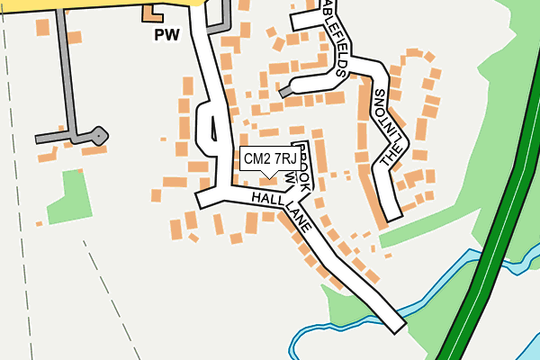 CM2 7RJ map - OS OpenMap – Local (Ordnance Survey)