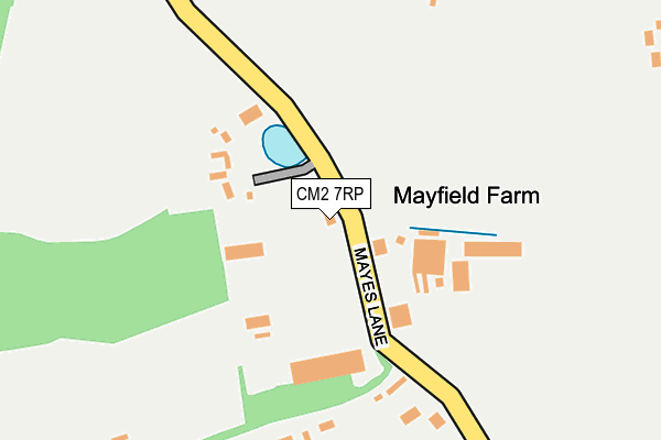 CM2 7RP map - OS OpenMap – Local (Ordnance Survey)