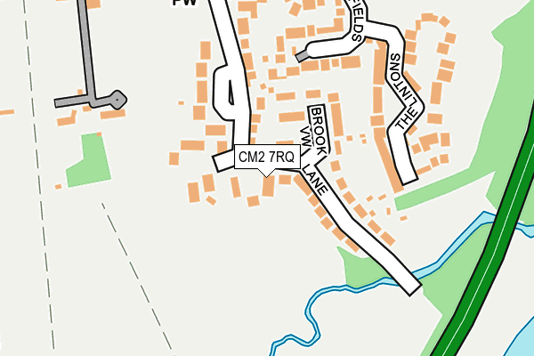 CM2 7RQ map - OS OpenMap – Local (Ordnance Survey)