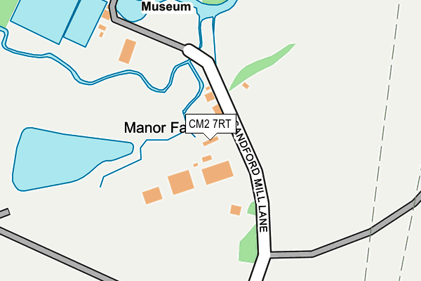 CM2 7RT map - OS OpenMap – Local (Ordnance Survey)