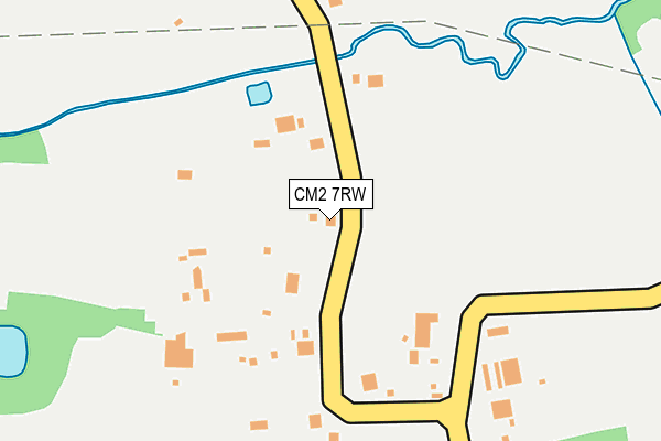 CM2 7RW map - OS OpenMap – Local (Ordnance Survey)