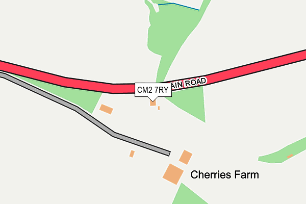 CM2 7RY map - OS OpenMap – Local (Ordnance Survey)