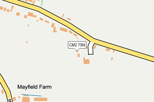 CM2 7SN map - OS OpenMap – Local (Ordnance Survey)