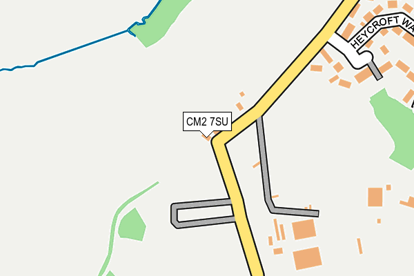 CM2 7SU map - OS OpenMap – Local (Ordnance Survey)