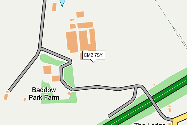 CM2 7SY map - OS OpenMap – Local (Ordnance Survey)