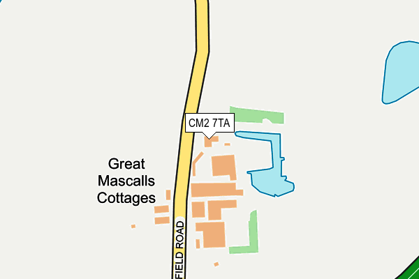 CM2 7TA map - OS OpenMap – Local (Ordnance Survey)