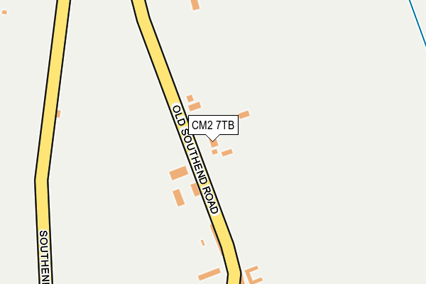 CM2 7TB map - OS OpenMap – Local (Ordnance Survey)