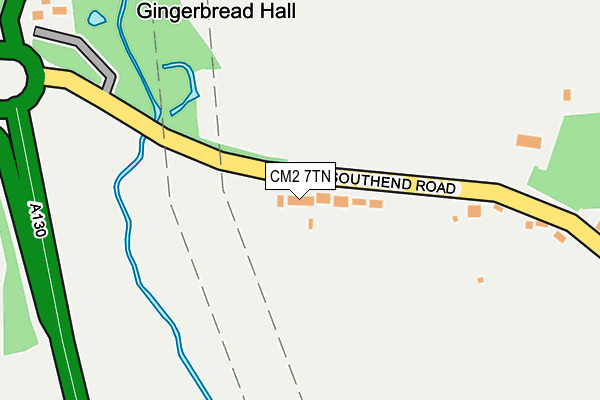 CM2 7TN map - OS OpenMap – Local (Ordnance Survey)