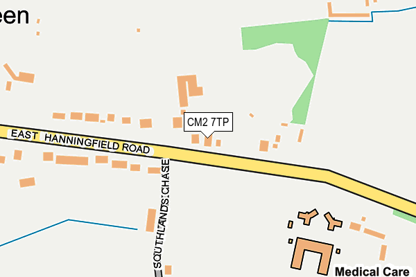 CM2 7TP map - OS OpenMap – Local (Ordnance Survey)