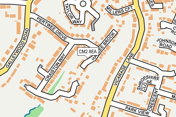 CM2 8EA map - OS OpenMap – Local (Ordnance Survey)