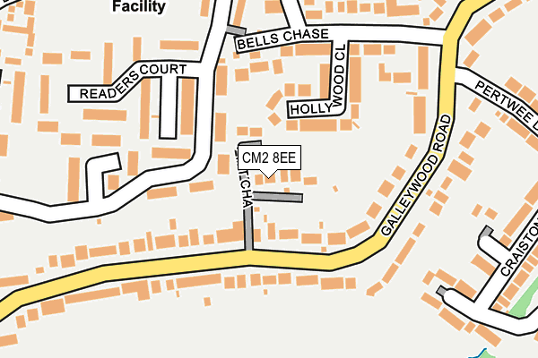 CM2 8EE map - OS OpenMap – Local (Ordnance Survey)