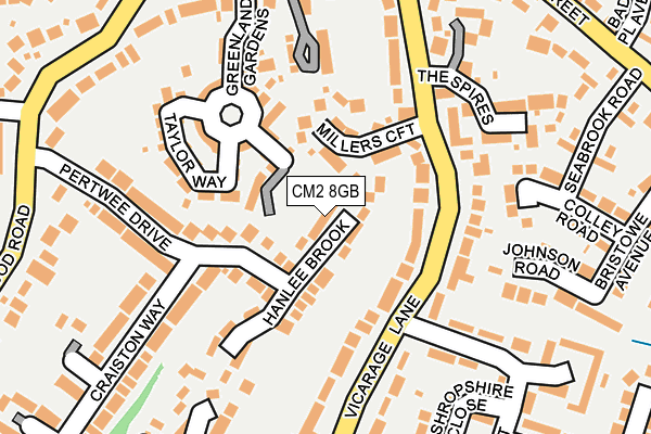 CM2 8GB map - OS OpenMap – Local (Ordnance Survey)