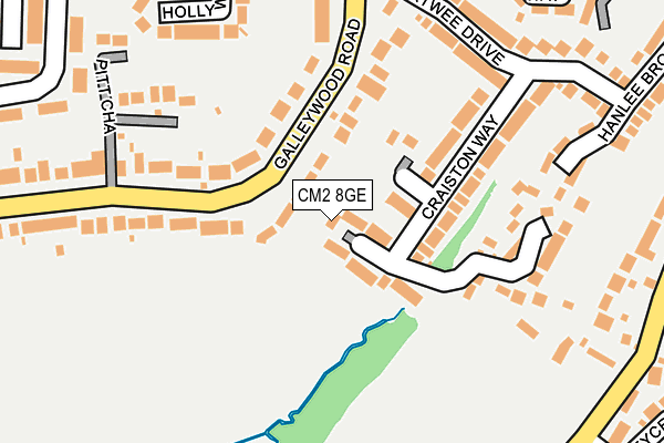 CM2 8GE map - OS OpenMap – Local (Ordnance Survey)