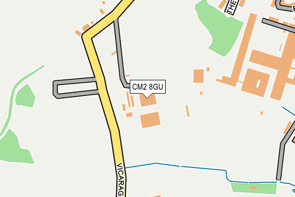 CM2 8GU map - OS OpenMap – Local (Ordnance Survey)