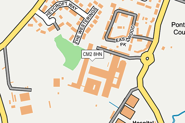 CM2 8HN map - OS OpenMap – Local (Ordnance Survey)