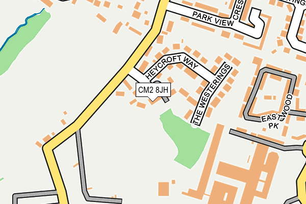 CM2 8JH map - OS OpenMap – Local (Ordnance Survey)