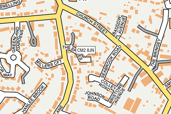 CM2 8JN map - OS OpenMap – Local (Ordnance Survey)