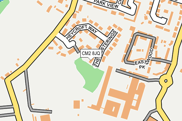 CM2 8JQ map - OS OpenMap – Local (Ordnance Survey)