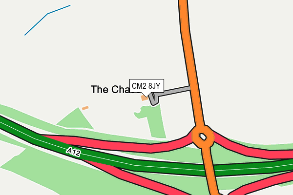 CM2 8JY map - OS OpenMap – Local (Ordnance Survey)