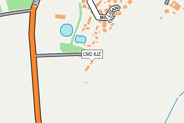 CM2 8JZ map - OS OpenMap – Local (Ordnance Survey)