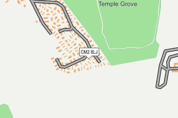 CM2 8LJ map - OS OpenMap – Local (Ordnance Survey)