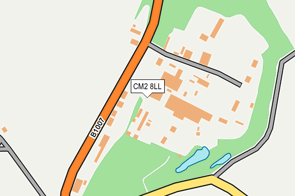 CM2 8LL map - OS OpenMap – Local (Ordnance Survey)