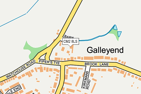 CM2 8LS map - OS OpenMap – Local (Ordnance Survey)