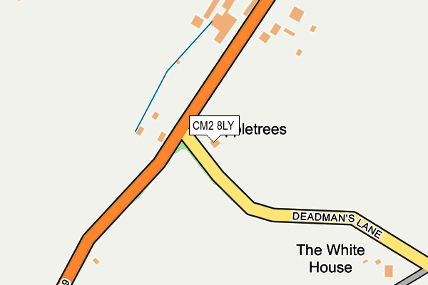 CM2 8LY map - OS OpenMap – Local (Ordnance Survey)