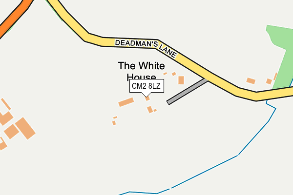 CM2 8LZ map - OS OpenMap – Local (Ordnance Survey)