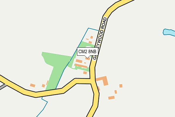 CM2 8NB map - OS OpenMap – Local (Ordnance Survey)