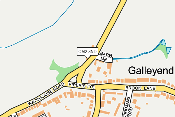 CM2 8ND map - OS OpenMap – Local (Ordnance Survey)
