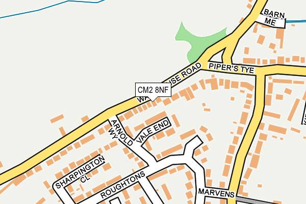 CM2 8NF map - OS OpenMap – Local (Ordnance Survey)
