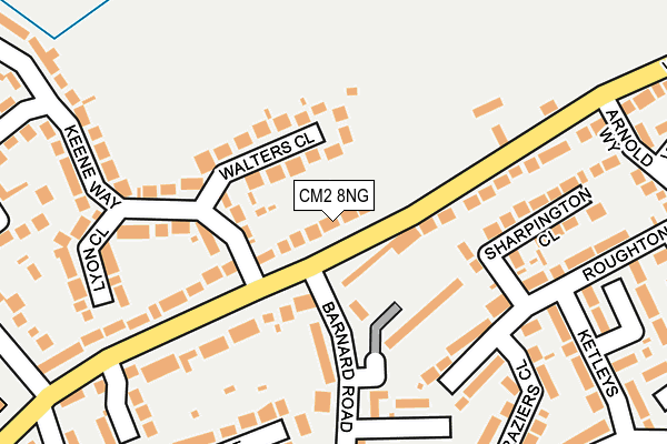 CM2 8NG map - OS OpenMap – Local (Ordnance Survey)
