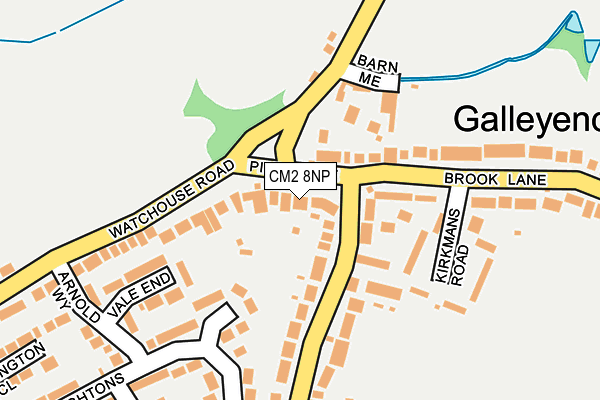 CM2 8NP map - OS OpenMap – Local (Ordnance Survey)