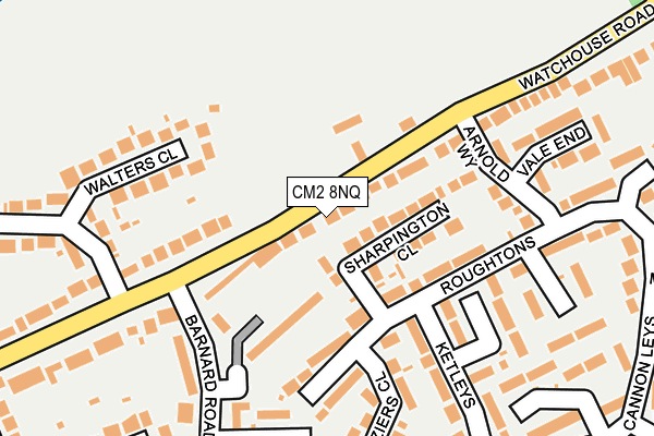 CM2 8NQ map - OS OpenMap – Local (Ordnance Survey)