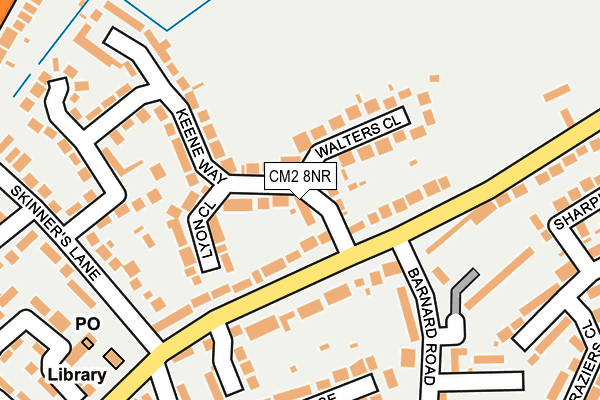 CM2 8NR map - OS OpenMap – Local (Ordnance Survey)
