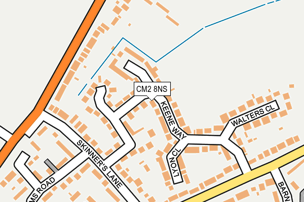 CM2 8NS map - OS OpenMap – Local (Ordnance Survey)