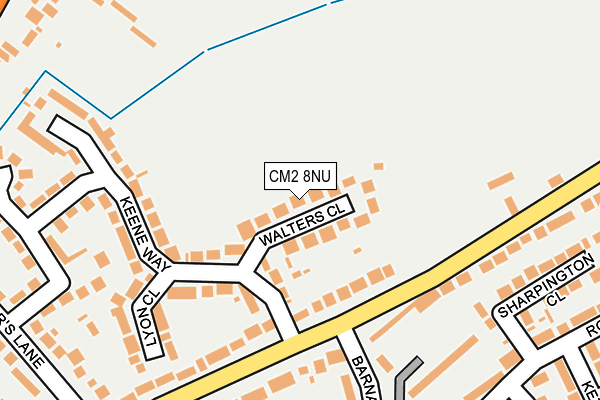 CM2 8NU map - OS OpenMap – Local (Ordnance Survey)